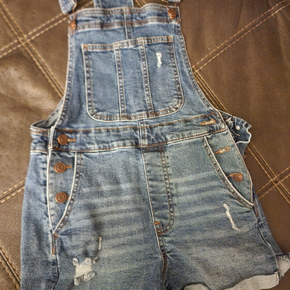 No Boundaries Blue Denim Overalls